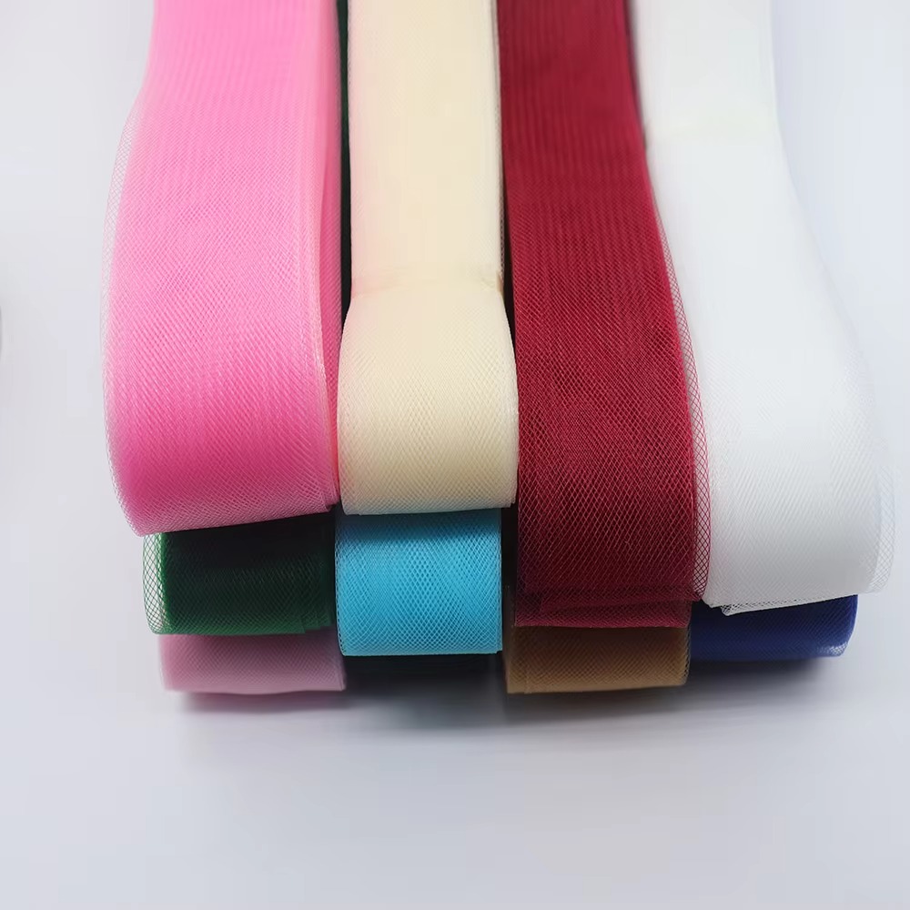 Formal Dress - 25/50 Yards steifer Polyester-Pferdehaar-Gewebe für Korsagen,