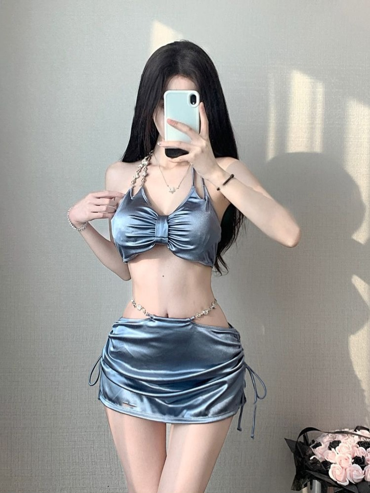 Womens Suit - Elegantes Bikini-Set mit dünnen Trägern für