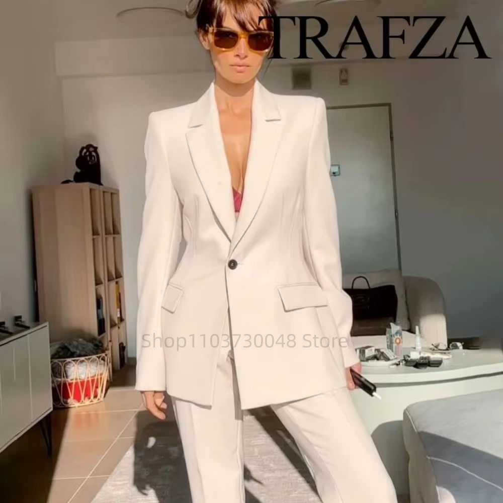 Women'S Red Formal Wear - Modischer Büro-Damenanzug Blazer und Hose Formeller