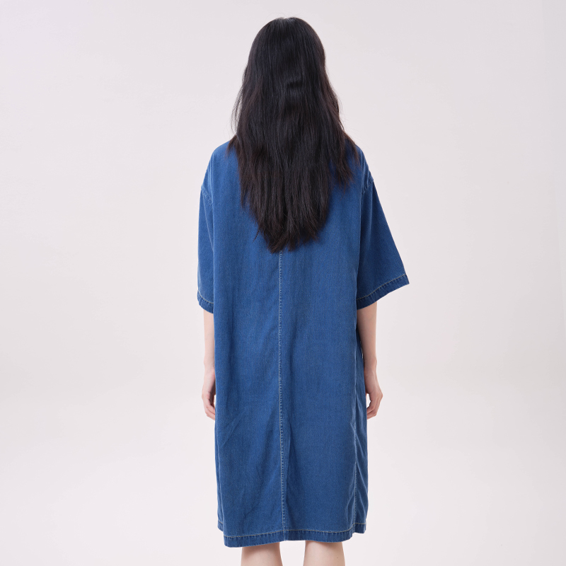 MOVEUP Lyocell-Jeanskleid mit  – Midi Dress Bewertung und Preis