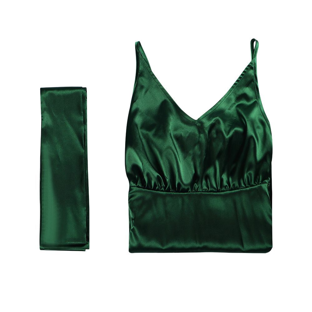 Smaragdgrünes Satin-Kleid mit  – Evening Gown Bewertung und Preis