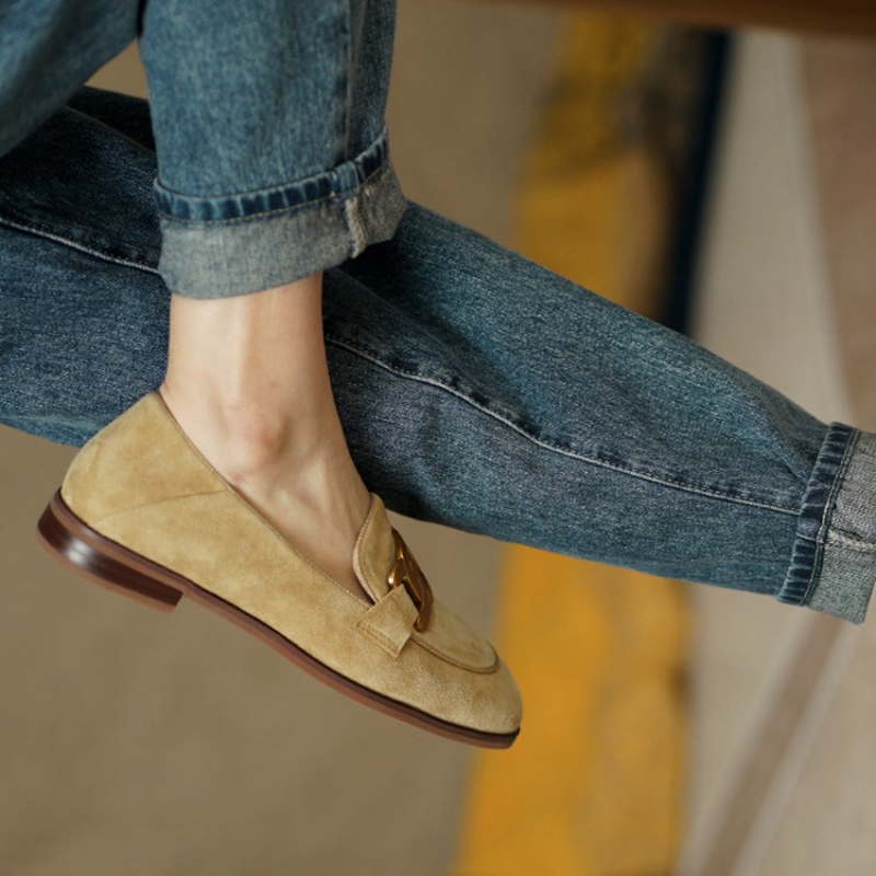 Wildleder Leder Frauen Loafers – Womens Heels Bewertung und Preis