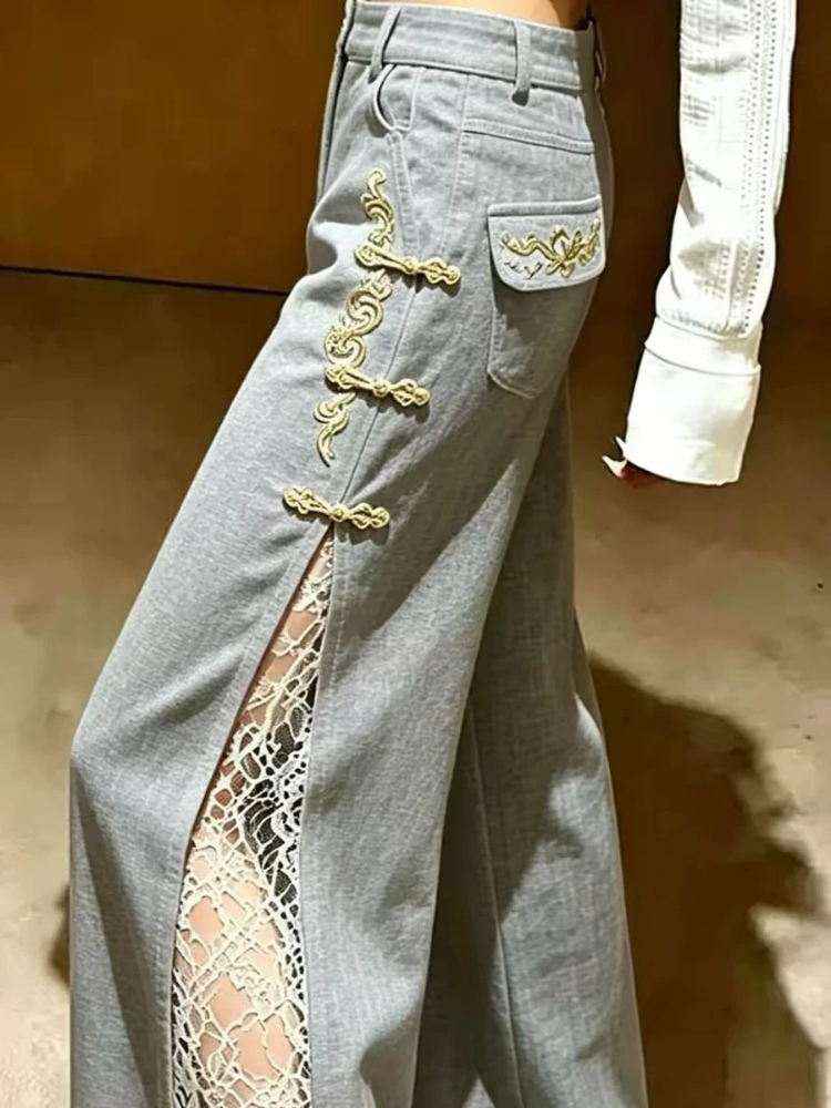 Maßgeschneiderte graue elegant – Tailored Trouser Wide Bewertung und Preis