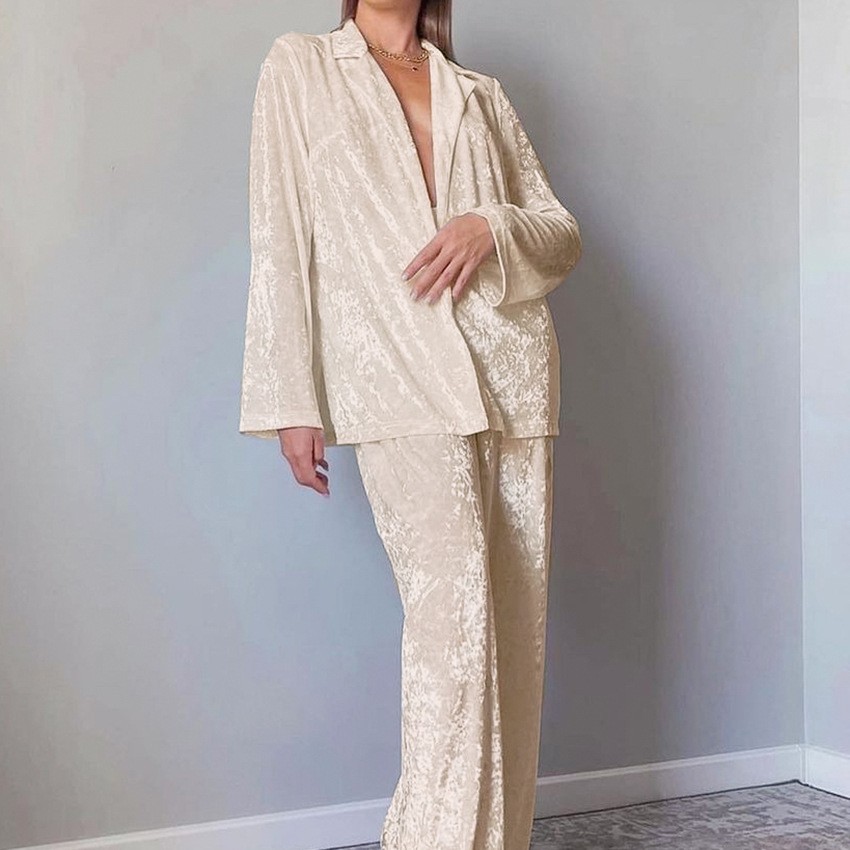 Lounge Pyjama Nachtwäsche Samt – Womens Blazer Bewertung und Preis