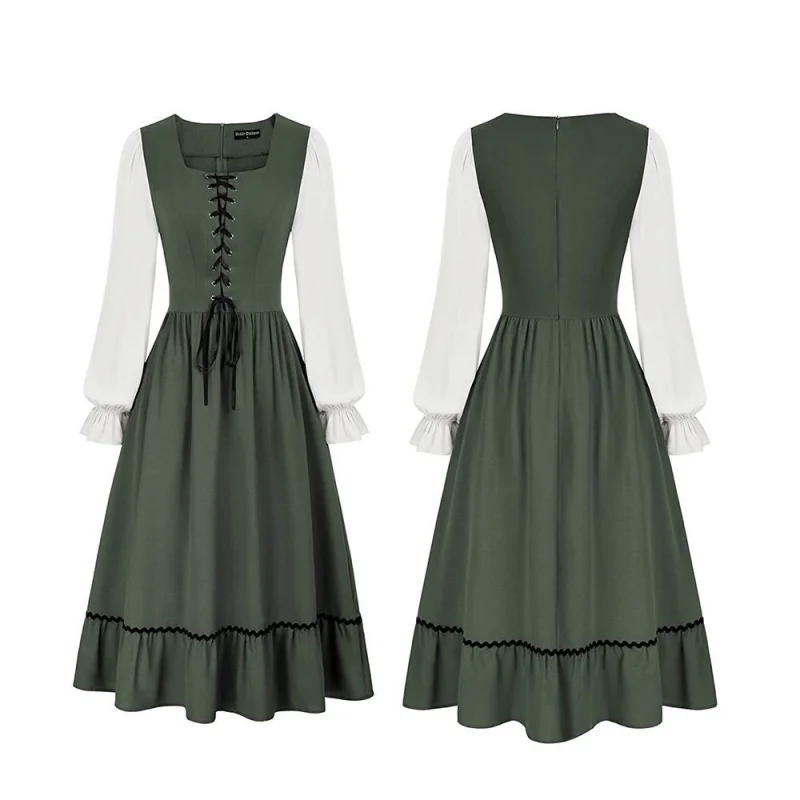 Damen Vintage Mittelalterliche – Midi Dress Bewertung und Preis