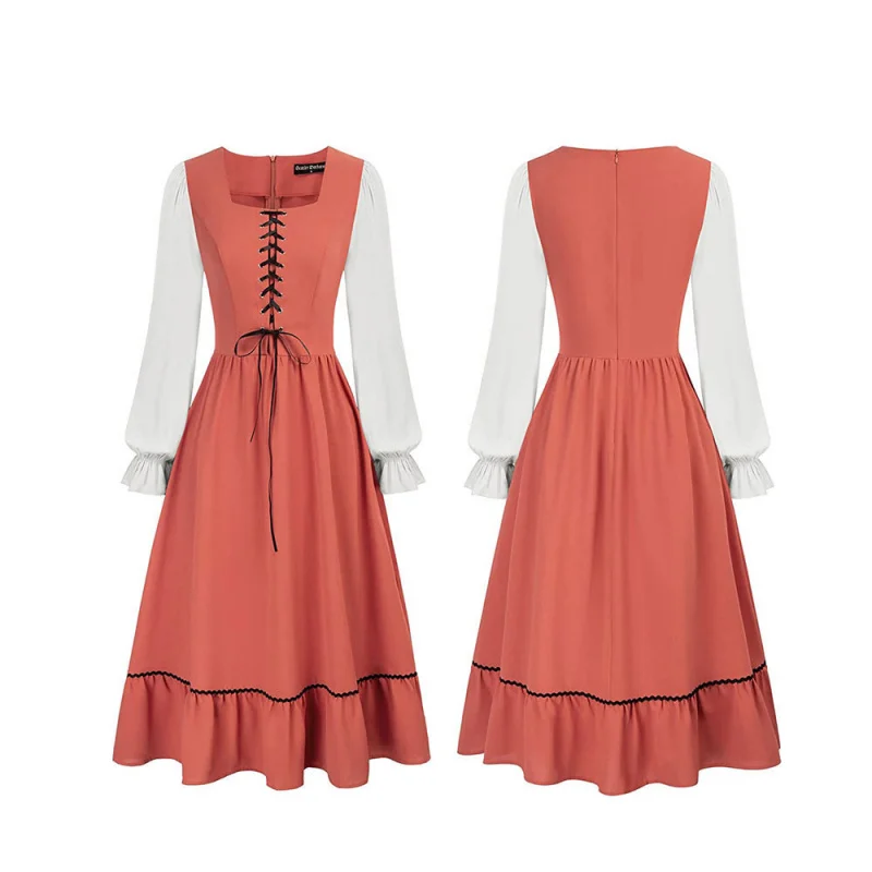 Damen Vintage Mittelalterliche – Midi Dress Bewertung und Preis
