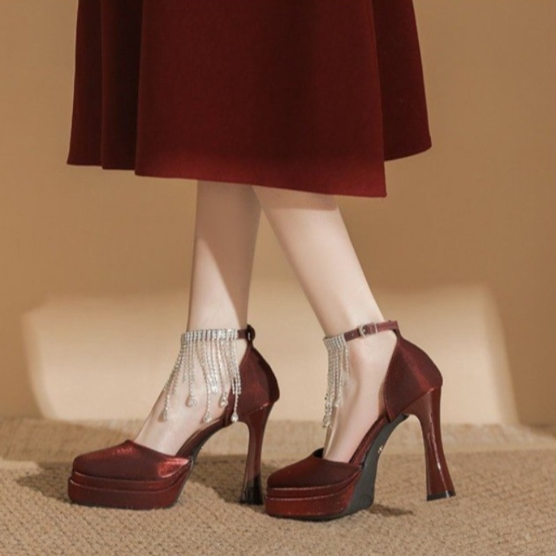 Damen Mary Jane Brautschuhe mi – Pump Heel Block Bewertung und Preis