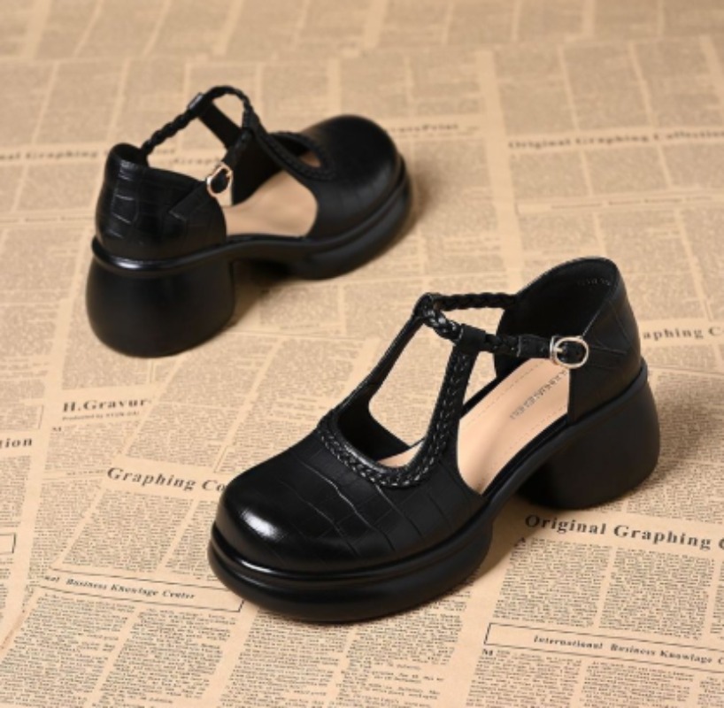 Schwarze Damen-Mary-Jane-Sanda – Womens Heels Bewertung und Preis