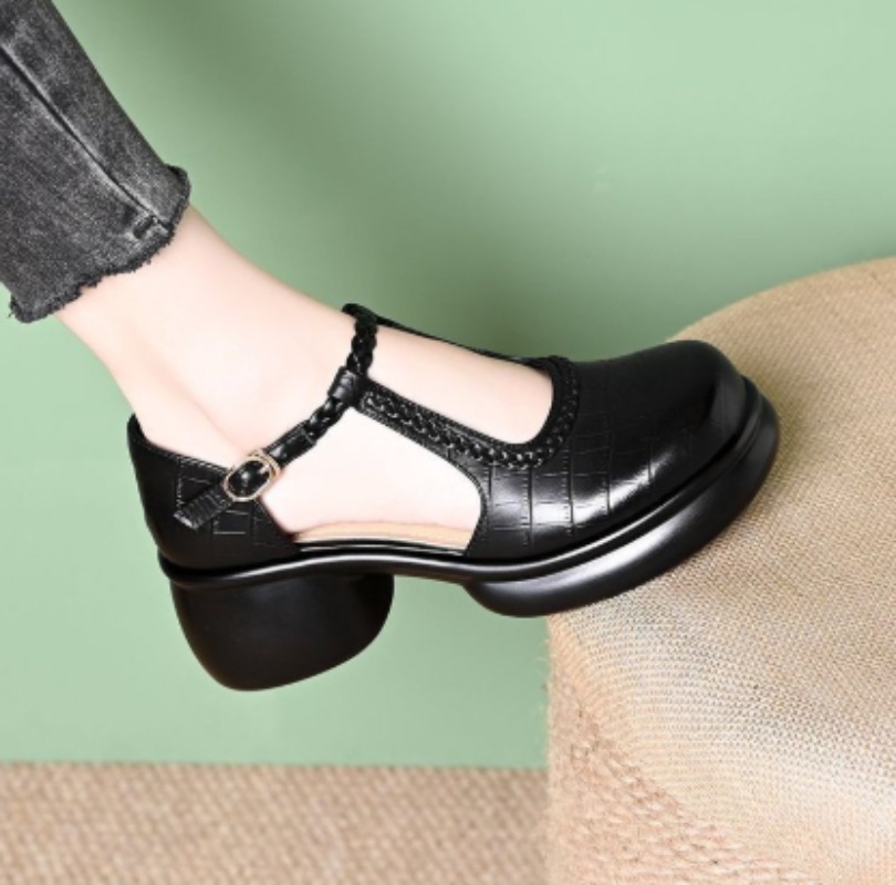 Schwarze Damen-Mary-Jane-Sanda – Womens Heels Bewertung und Preis